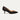 Elegant Black Leather Pointed Toe Kitten Heels